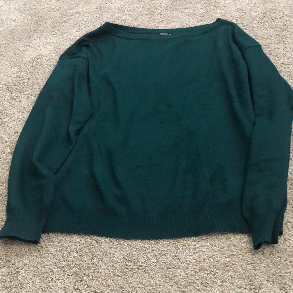 ❤️5 for $20❤️ Off the shoulder green sweater